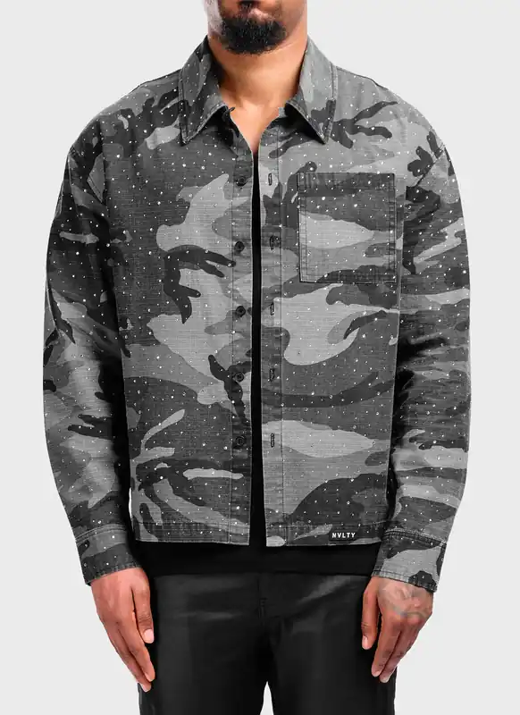 Vintage VVS Shirt - Black Camo