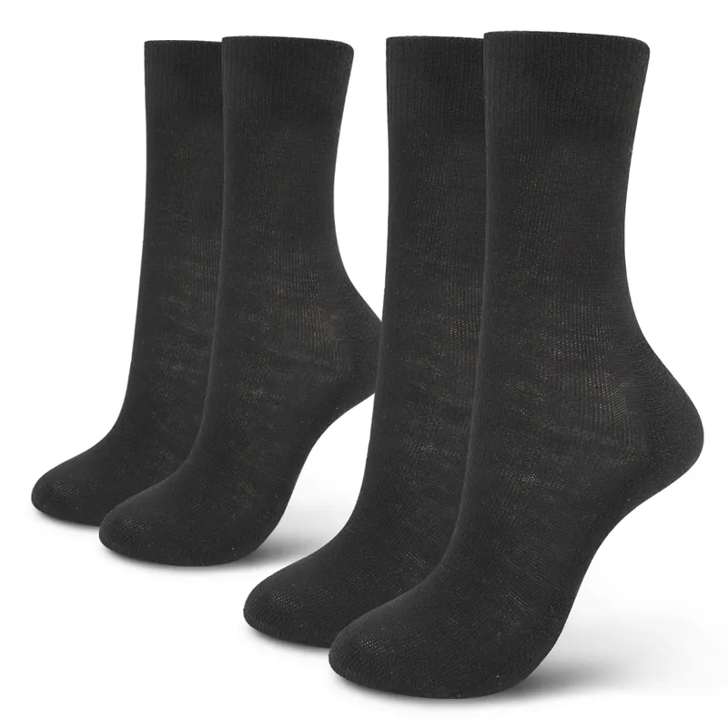 EDZ Merino Wool Thermal Liner Socks Black (2 pack)