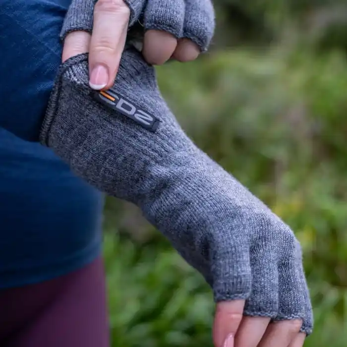 EDZ Merino Wool Fingerless Thermal Gloves