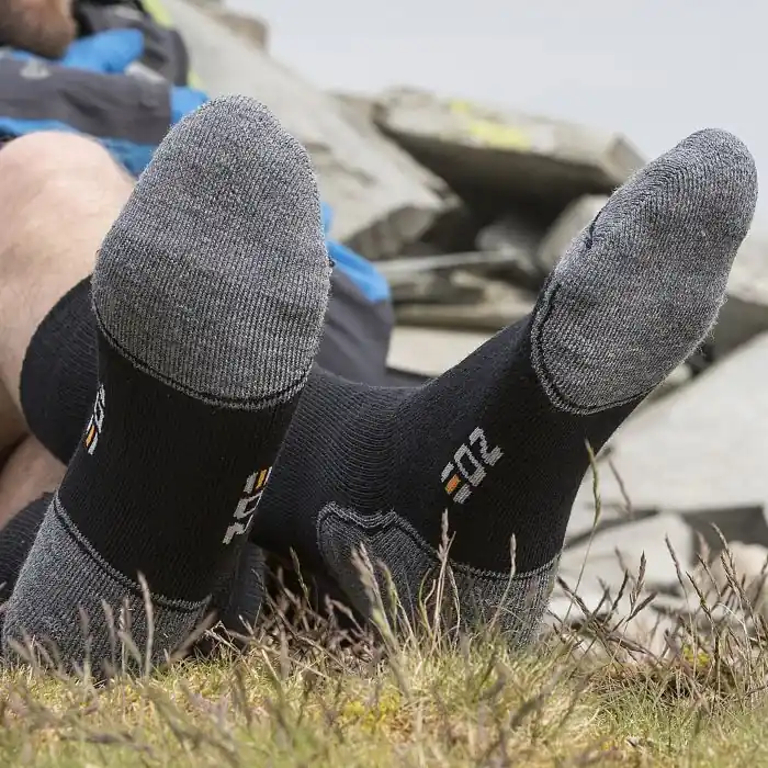 EDZ Merino Wool Boot Socks Standard Length 2 Pack