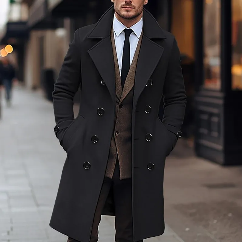 Tom Hollinger | Elegant wool coat for men - TomHollinger