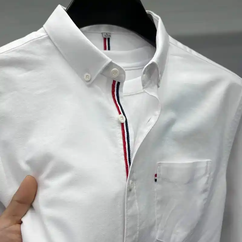Tom Hollinger | Classic Oxford shirt with accent strips - TomHollinger