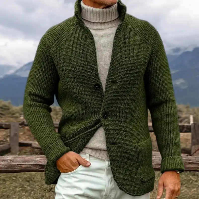 Tom Hollinger | Warm cardigan with raglan sleeves - TomHollinger