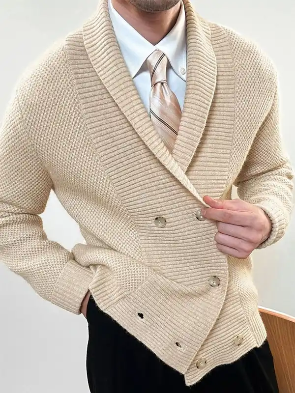 Tom Hollinger | Elegant cardigan with a shawl collar - TomHollinger
