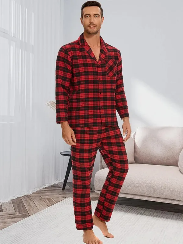 Tom Hollinger | Classic caro pajama set - TomHollinger