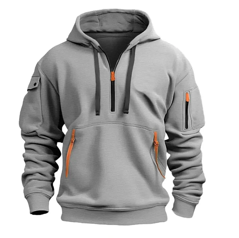 Tom Hollinger | Sporty zip-hoodie with bags