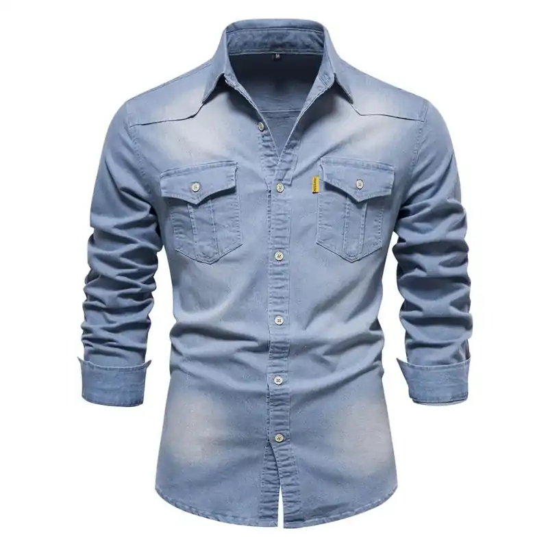 Tom Hollinger | Denim shirt in the western style - TomHollinger