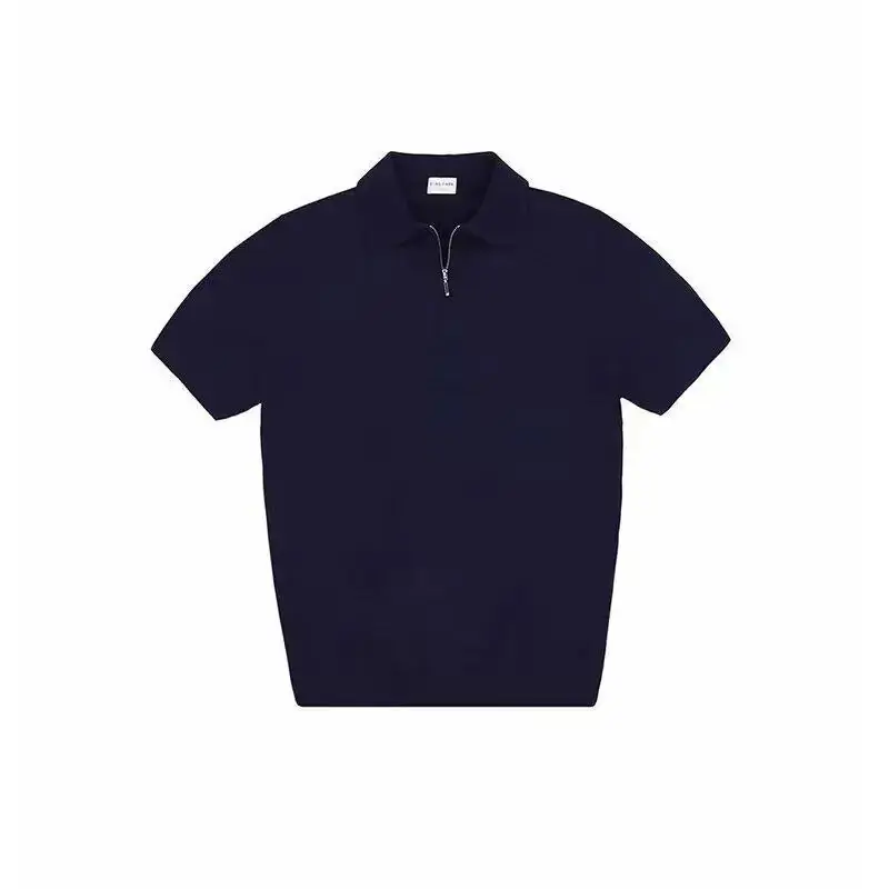 Tom Hollinger | Knitting polo shirt with zipper - TomHollinger