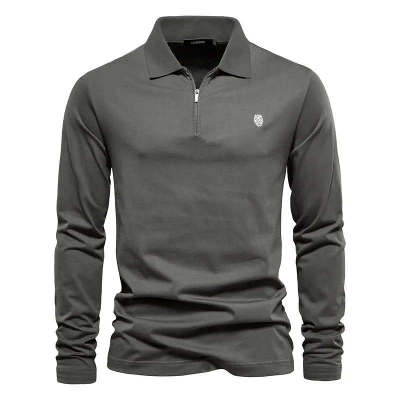 Tom Hollinger | Long-sleeved polo shirt with zipper