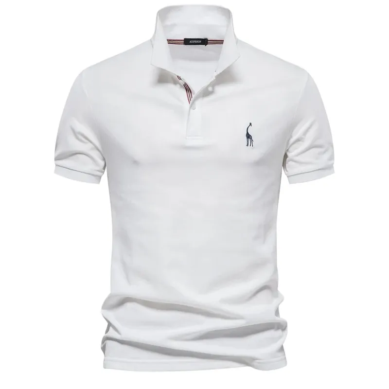 Tom Hollinger | Classic polo with giraffe embroidery - TomHollinger
