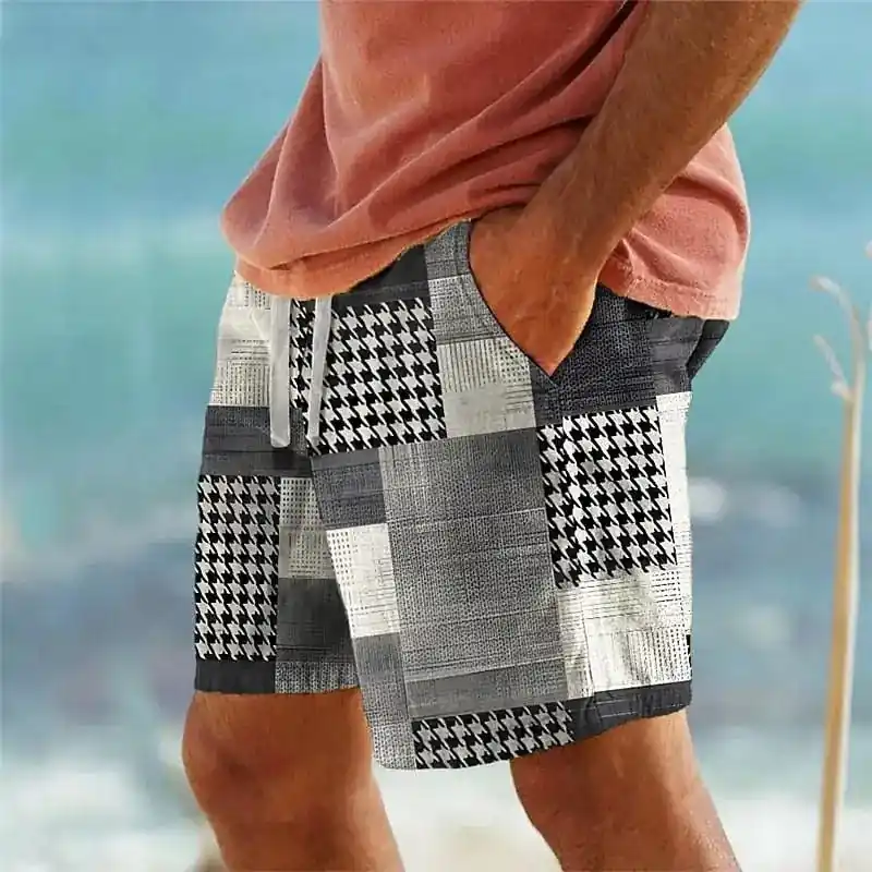 Tom Hollinger | Patchwork shorts with cockfest patterns - TomHollinger