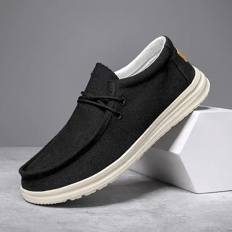 Tom Hollinger | Leisure lipper from canvas with flexso sole - TomHollinger