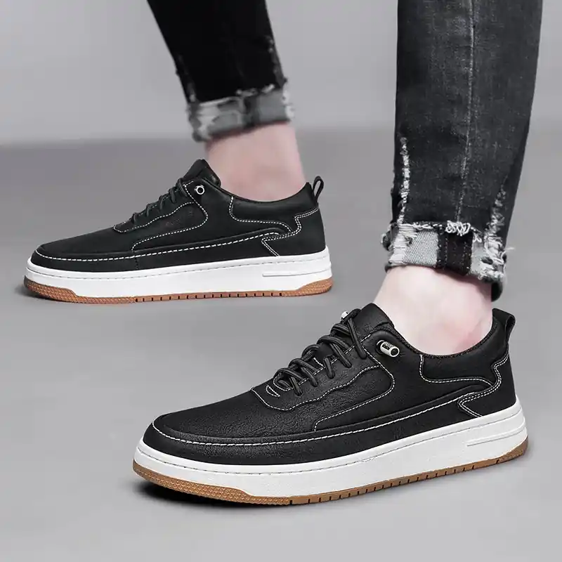 Tom Hollinger | Urban drop leather sneakers for men - TomHollinger