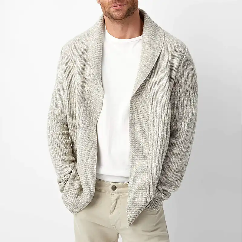 Tom Hollinger | Men's wool knit cardigan sweater - TomHollinger