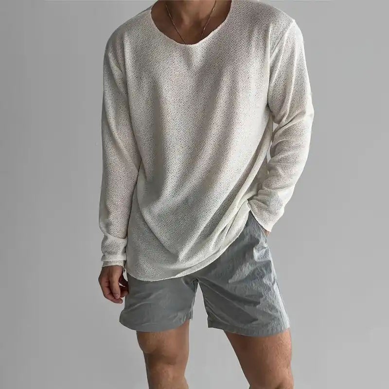 Breathable knit shirt for men - TomHollinger