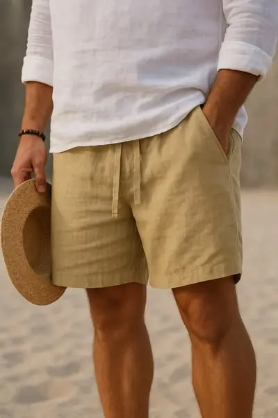 Tom Hollinger |Lorenzo trousers – lightweight cotton-linen trousers for men