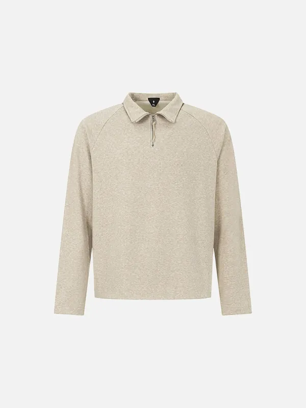 Tom Hollinger | Damen Langarm Polo Shirt Mit Halbzip