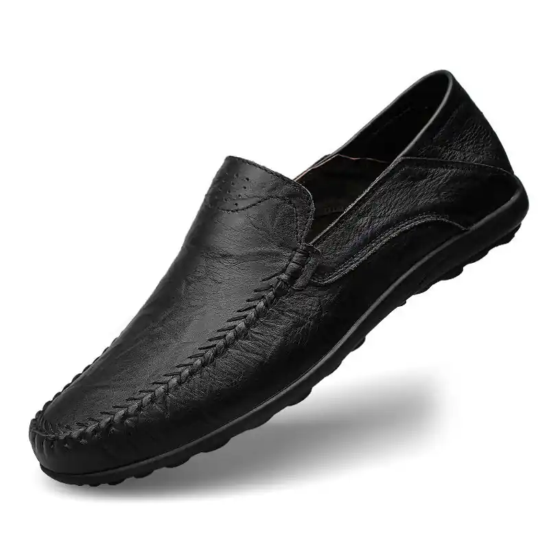 Herren Slipper Mit Perforiertem Obermaterial Und Mokassinnaht - Tom Hollinger