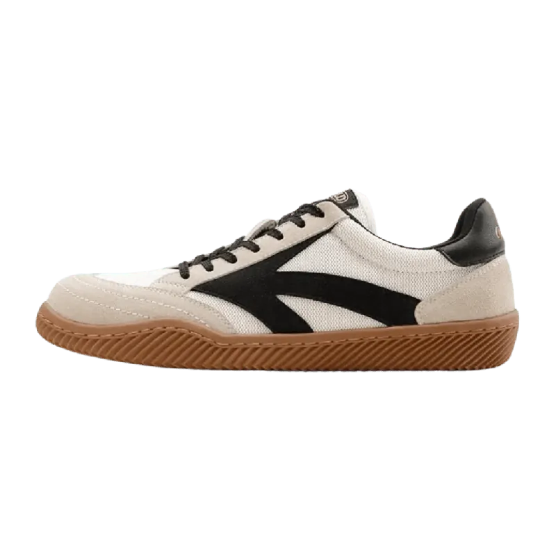Herren Wildleder Stoff Retro Turnschuhe Braun - Tom Hollinger