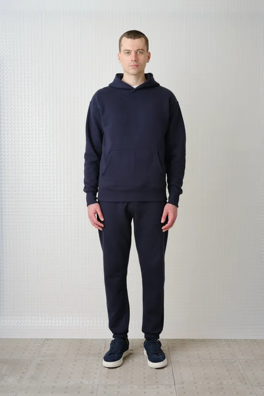 Swansen - 450GSM Brush Back Hoodie - Navy