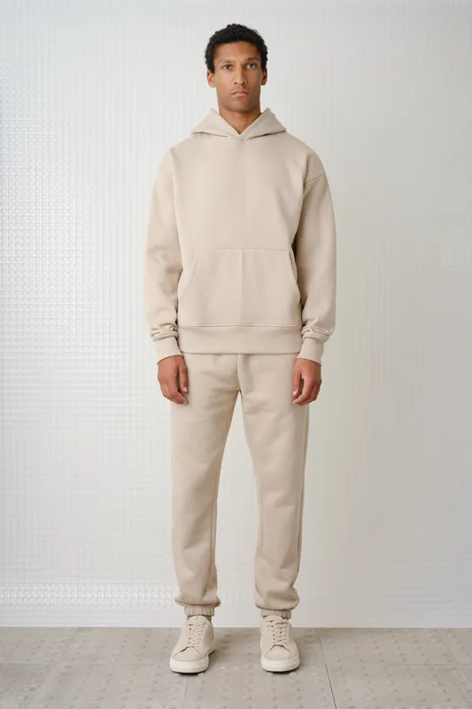 Swansen - 450GSM Brush Back Hoodie - Putty