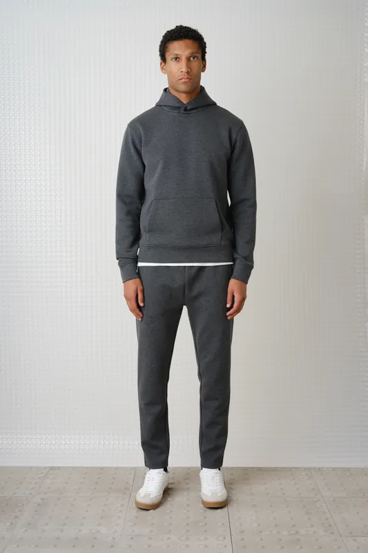 Cassian - Bonded Jersey Hoody - Grey