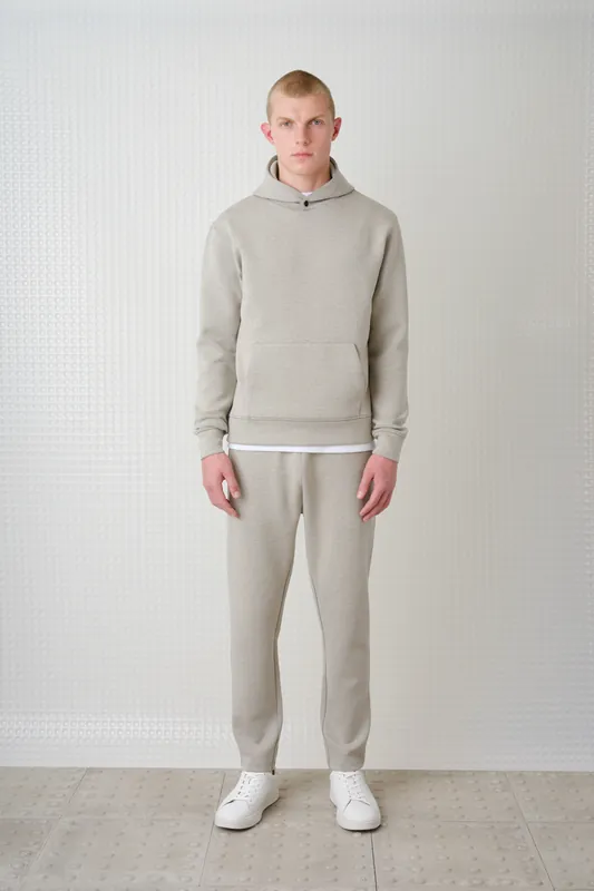 Cassian - Bonded Jersey Hoody - Stone