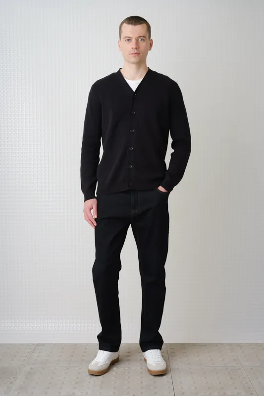 Skall - High Break Cardigan - Black