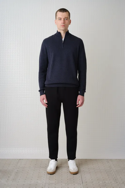 Arlon - Quarter Zip - Black Indigo