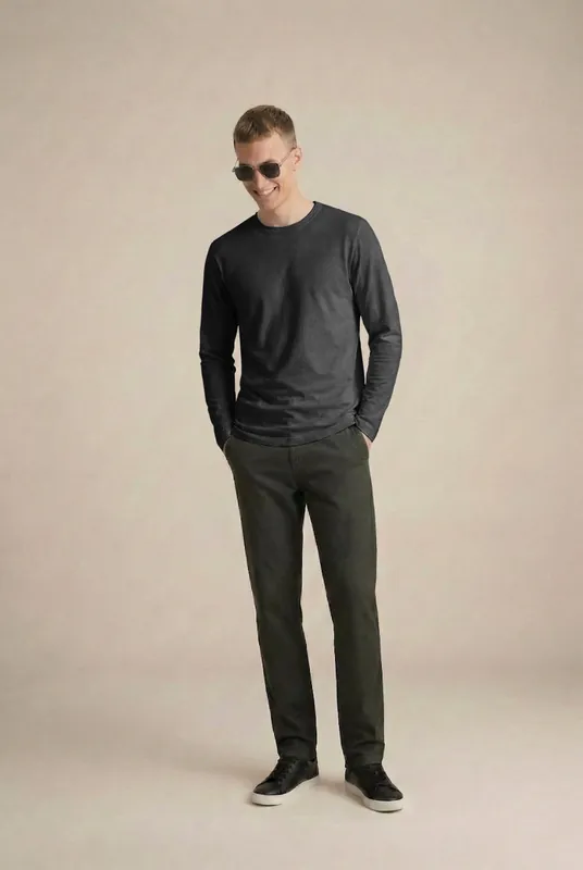 Erik Long Sleeve T-Shirt - Washed Black
