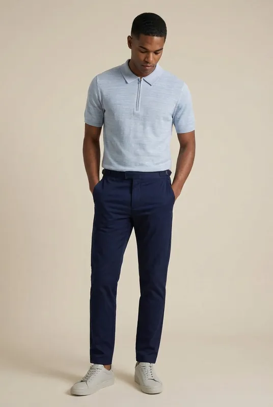 Kalmar Knit Polo - Blue