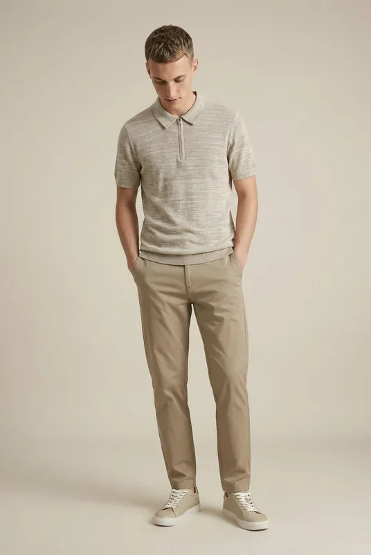 Kalmar Knit Polo - Stone