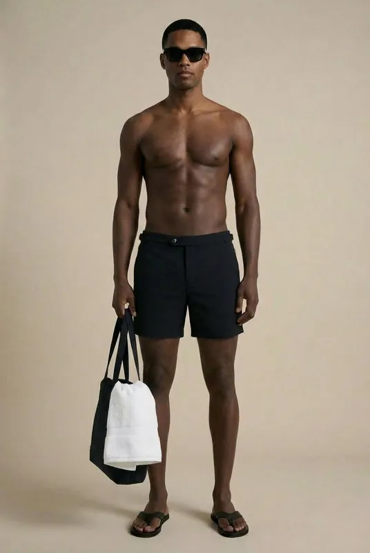 Atlantis Swim Shorts - Jet Black