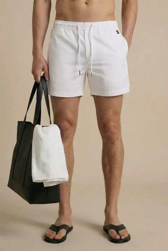 Caspian Swim Shorts - White