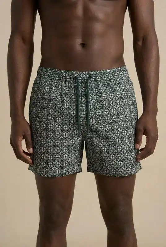 Neptune Swim Shorts - Bottle Green