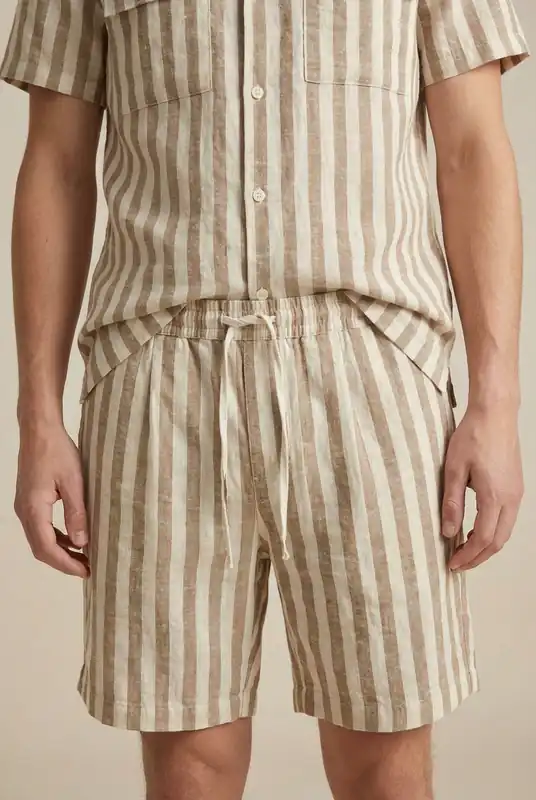 Brock Shorts Co-Ord - Ecru / Stone
