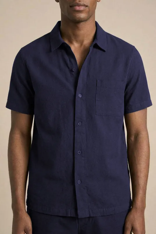 Skive Shirt - Navy