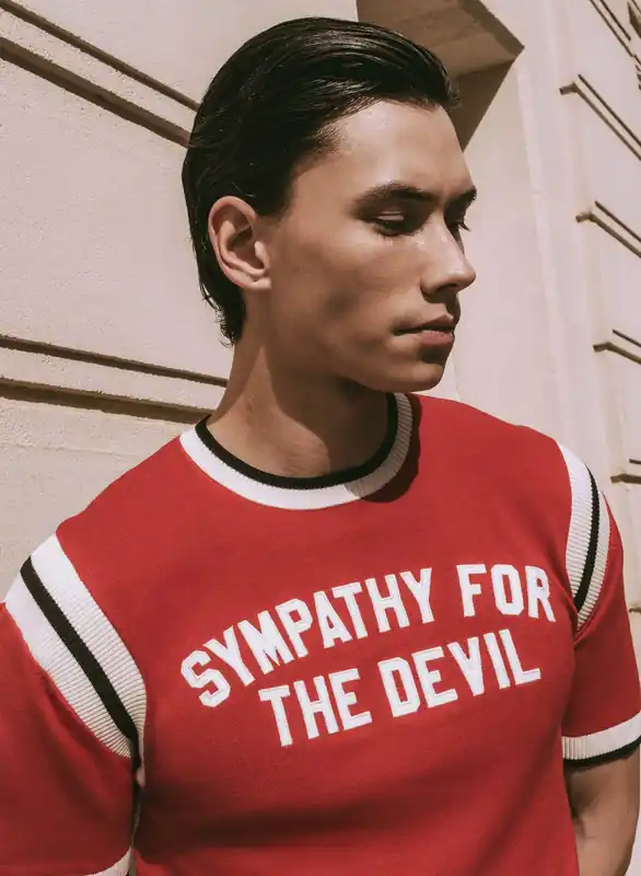 Phix X Rolling Stones Sympathy For The Devil Red Polo Shirt - Shirts