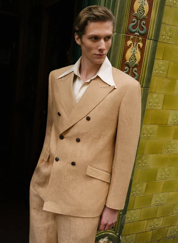 Phix X David Bowie Pure Linen Blazer - Jackets & Coats