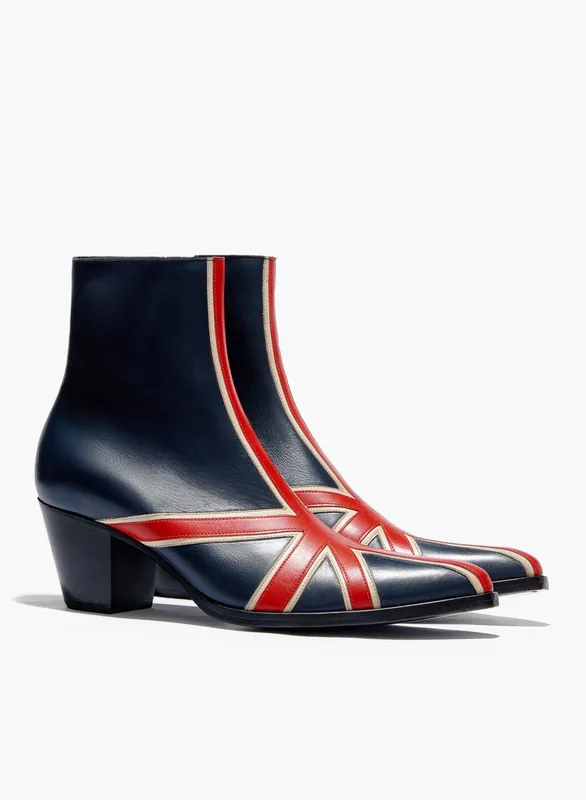 Union Jack 60mm Soho Leather Boots - Footwear