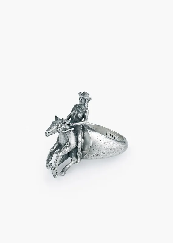 Silver Western Cowgirl Ring - Rings