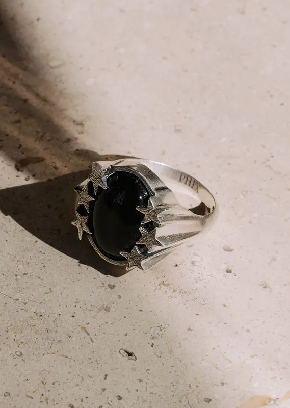 Silver Shooting Star Ring - Rings