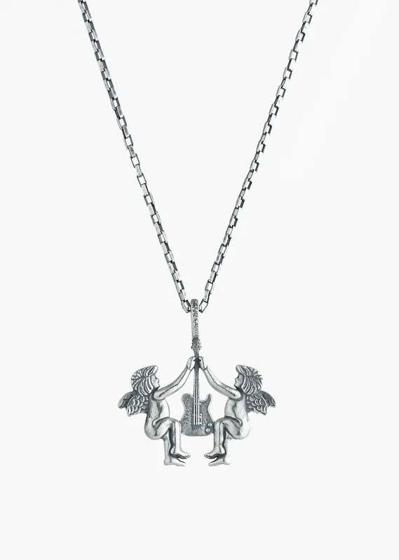 Silver Celestial Strings Pendant Necklace - Necklaces