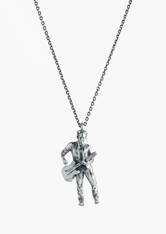Phix X Rolling Stones Keith Richards Guitar Pendant - Necklaces