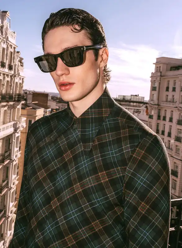 Emerald & Black Tartan Viscose Shirt - Shirts