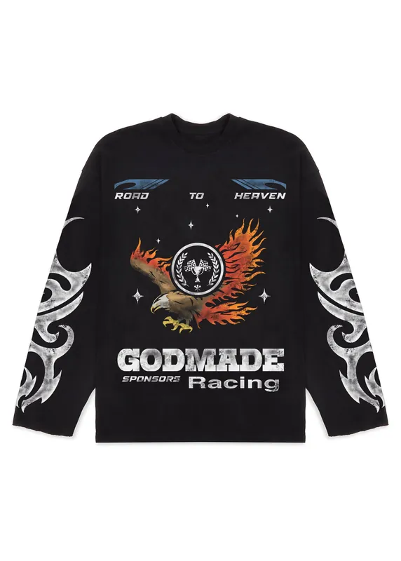 ROAD TO HEAVEN GRAPHIC LONG SLEEVE - BLACK