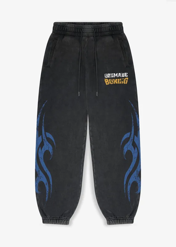 FEARLESS GRAPHIC SWEATPANTS - WASHED GREY
