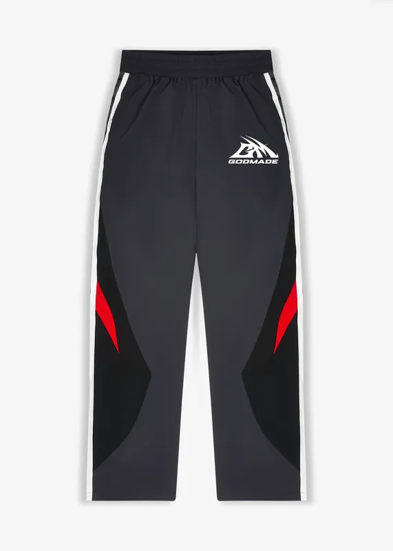 RETRO - BLACK/RED TRACK PANTS