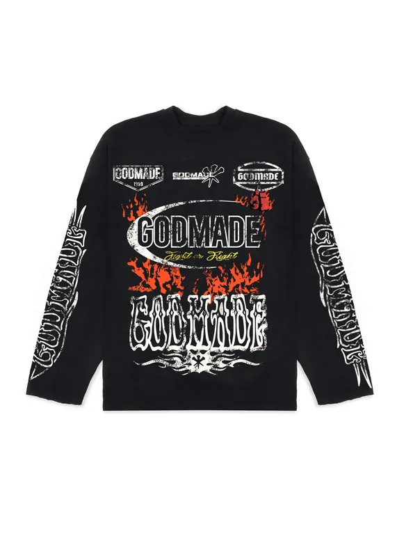 RESILIENCE GRAPHIC LONG SLEEVE - BLACK