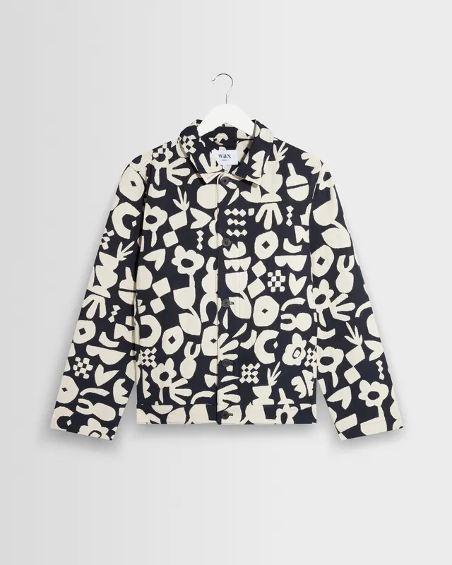 Iggy - Navy And Ecru Spin Jacquard Jacket